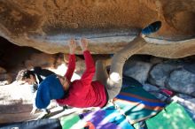 Bouldering in Hueco Tanks on 12/31/2018 with Blue Lizard Climbing and Yoga

Filename: SRM_20181231_1551060.jpg
Aperture: f/5.6
Shutter Speed: 1/250
Body: Canon EOS-1D Mark II
Lens: Canon EF 16-35mm f/2.8 L