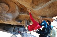 Bouldering in Hueco Tanks on 12/31/2018 with Blue Lizard Climbing and Yoga

Filename: SRM_20181231_1558420.jpg
Aperture: f/5.0
Shutter Speed: 1/250
Body: Canon EOS-1D Mark II
Lens: Canon EF 16-35mm f/2.8 L