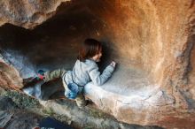 Bouldering in Hueco Tanks on 12/31/2018 with Blue Lizard Climbing and Yoga

Filename: SRM_20181231_1643000.jpg
Aperture: f/3.5
Shutter Speed: 1/200
Body: Canon EOS-1D Mark II
Lens: Canon EF 16-35mm f/2.8 L