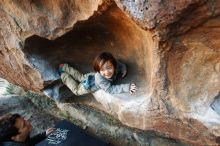 Bouldering in Hueco Tanks on 12/31/2018 with Blue Lizard Climbing and Yoga

Filename: SRM_20181231_1643020.jpg
Aperture: f/3.5
Shutter Speed: 1/200
Body: Canon EOS-1D Mark II
Lens: Canon EF 16-35mm f/2.8 L