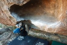 Bouldering in Hueco Tanks on 12/31/2018 with Blue Lizard Climbing and Yoga

Filename: SRM_20181231_1702370.jpg
Aperture: f/3.2
Shutter Speed: 1/250
Body: Canon EOS-1D Mark II
Lens: Canon EF 16-35mm f/2.8 L
