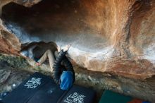 Bouldering in Hueco Tanks on 12/31/2018 with Blue Lizard Climbing and Yoga

Filename: SRM_20181231_1702430.jpg
Aperture: f/3.5
Shutter Speed: 1/250
Body: Canon EOS-1D Mark II
Lens: Canon EF 16-35mm f/2.8 L