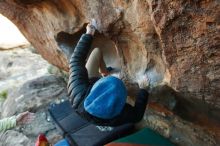 Bouldering in Hueco Tanks on 12/31/2018 with Blue Lizard Climbing and Yoga

Filename: SRM_20181231_1703001.jpg
Aperture: f/4.0
Shutter Speed: 1/250
Body: Canon EOS-1D Mark II
Lens: Canon EF 16-35mm f/2.8 L