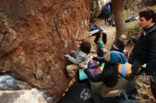 Bouldering in Hueco Tanks on 12/31/2018 with Blue Lizard Climbing and Yoga

Filename: SRM_20181231_1757510.jpg
Aperture: f/2.8
Shutter Speed: 1/100
Body: Canon EOS-1D Mark II
Lens: Canon EF 16-35mm f/2.8 L