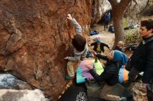 Bouldering in Hueco Tanks on 12/31/2018 with Blue Lizard Climbing and Yoga

Filename: SRM_20181231_1757530.jpg
Aperture: f/2.8
Shutter Speed: 1/100
Body: Canon EOS-1D Mark II
Lens: Canon EF 16-35mm f/2.8 L