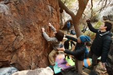 Bouldering in Hueco Tanks on 12/31/2018 with Blue Lizard Climbing and Yoga

Filename: SRM_20181231_1757560.jpg
Aperture: f/2.8
Shutter Speed: 1/100
Body: Canon EOS-1D Mark II
Lens: Canon EF 16-35mm f/2.8 L