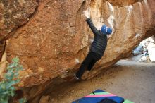 Bouldering in Hueco Tanks on 01/02/2019 with Blue Lizard Climbing and Yoga

Filename: SRM_20190102_1018520.jpg
Aperture: f/5.0
Shutter Speed: 1/250
Body: Canon EOS-1D Mark II
Lens: Canon EF 16-35mm f/2.8 L