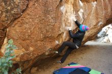 Bouldering in Hueco Tanks on 01/02/2019 with Blue Lizard Climbing and Yoga

Filename: SRM_20190102_1022580.jpg
Aperture: f/5.0
Shutter Speed: 1/250
Body: Canon EOS-1D Mark II
Lens: Canon EF 16-35mm f/2.8 L