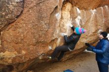Bouldering in Hueco Tanks on 01/02/2019 with Blue Lizard Climbing and Yoga

Filename: SRM_20190102_1023300.jpg
Aperture: f/5.0
Shutter Speed: 1/250
Body: Canon EOS-1D Mark II
Lens: Canon EF 16-35mm f/2.8 L