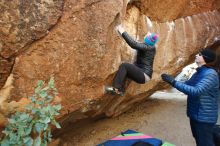 Bouldering in Hueco Tanks on 01/02/2019 with Blue Lizard Climbing and Yoga

Filename: SRM_20190102_1023420.jpg
Aperture: f/5.0
Shutter Speed: 1/250
Body: Canon EOS-1D Mark II
Lens: Canon EF 16-35mm f/2.8 L