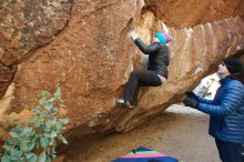 Bouldering in Hueco Tanks on 01/02/2019 with Blue Lizard Climbing and Yoga

Filename: SRM_20190102_1023440.jpg
Aperture: f/5.0
Shutter Speed: 1/250
Body: Canon EOS-1D Mark II
Lens: Canon EF 16-35mm f/2.8 L