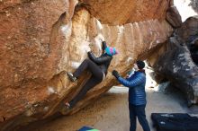 Bouldering in Hueco Tanks on 01/02/2019 with Blue Lizard Climbing and Yoga

Filename: SRM_20190102_1026580.jpg
Aperture: f/5.0
Shutter Speed: 1/250
Body: Canon EOS-1D Mark II
Lens: Canon EF 16-35mm f/2.8 L