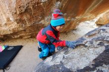 Bouldering in Hueco Tanks on 01/02/2019 with Blue Lizard Climbing and Yoga

Filename: SRM_20190102_1038280.jpg
Aperture: f/5.0
Shutter Speed: 1/125
Body: Canon EOS-1D Mark II
Lens: Canon EF 16-35mm f/2.8 L