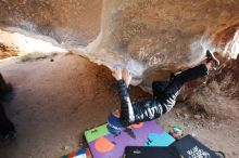 Bouldering in Hueco Tanks on 01/02/2019 with Blue Lizard Climbing and Yoga

Filename: SRM_20190102_1053270.jpg
Aperture: f/5.0
Shutter Speed: 1/320
Body: Canon EOS-1D Mark II
Lens: Canon EF 16-35mm f/2.8 L