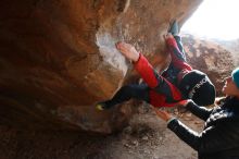 Bouldering in Hueco Tanks on 01/02/2019 with Blue Lizard Climbing and Yoga

Filename: SRM_20190102_1056370.jpg
Aperture: f/5.0
Shutter Speed: 1/500
Body: Canon EOS-1D Mark II
Lens: Canon EF 16-35mm f/2.8 L