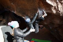 Bouldering in Hueco Tanks on 01/02/2019 with Blue Lizard Climbing and Yoga

Filename: SRM_20190102_1059160.jpg
Aperture: f/5.0
Shutter Speed: 1/640
Body: Canon EOS-1D Mark II
Lens: Canon EF 16-35mm f/2.8 L