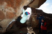 Bouldering in Hueco Tanks on 01/02/2019 with Blue Lizard Climbing and Yoga

Filename: SRM_20190102_1116530.jpg
Aperture: f/5.6
Shutter Speed: 1/250
Body: Canon EOS-1D Mark II
Lens: Canon EF 16-35mm f/2.8 L