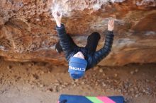 Bouldering in Hueco Tanks on 01/02/2019 with Blue Lizard Climbing and Yoga

Filename: SRM_20190102_1153160.jpg
Aperture: f/2.0
Shutter Speed: 1/320
Body: Canon EOS-1D Mark II
Lens: Canon EF 50mm f/1.8 II