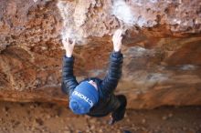 Bouldering in Hueco Tanks on 01/02/2019 with Blue Lizard Climbing and Yoga

Filename: SRM_20190102_1153190.jpg
Aperture: f/2.0
Shutter Speed: 1/320
Body: Canon EOS-1D Mark II
Lens: Canon EF 50mm f/1.8 II