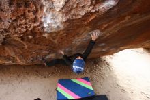 Bouldering in Hueco Tanks on 01/02/2019 with Blue Lizard Climbing and Yoga

Filename: SRM_20190102_1217590.jpg
Aperture: f/5.0
Shutter Speed: 1/200
Body: Canon EOS-1D Mark II
Lens: Canon EF 16-35mm f/2.8 L