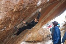 Bouldering in Hueco Tanks on 01/02/2019 with Blue Lizard Climbing and Yoga

Filename: SRM_20190102_1229210.jpg
Aperture: f/4.0
Shutter Speed: 1/320
Body: Canon EOS-1D Mark II
Lens: Canon EF 50mm f/1.8 II