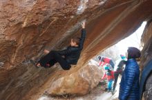 Bouldering in Hueco Tanks on 01/02/2019 with Blue Lizard Climbing and Yoga

Filename: SRM_20190102_1229230.jpg
Aperture: f/4.0
Shutter Speed: 1/320
Body: Canon EOS-1D Mark II
Lens: Canon EF 50mm f/1.8 II