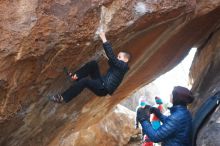 Bouldering in Hueco Tanks on 01/02/2019 with Blue Lizard Climbing and Yoga

Filename: SRM_20190102_1229360.jpg
Aperture: f/4.0
Shutter Speed: 1/320
Body: Canon EOS-1D Mark II
Lens: Canon EF 50mm f/1.8 II