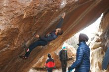 Bouldering in Hueco Tanks on 01/02/2019 with Blue Lizard Climbing and Yoga

Filename: SRM_20190102_1234330.jpg
Aperture: f/3.5
Shutter Speed: 1/320
Body: Canon EOS-1D Mark II
Lens: Canon EF 50mm f/1.8 II