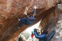 Bouldering in Hueco Tanks on 01/02/2019 with Blue Lizard Climbing and Yoga

Filename: SRM_20190102_1234470.jpg
Aperture: f/3.5
Shutter Speed: 1/320
Body: Canon EOS-1D Mark II
Lens: Canon EF 50mm f/1.8 II