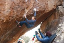 Bouldering in Hueco Tanks on 01/02/2019 with Blue Lizard Climbing and Yoga

Filename: SRM_20190102_1234500.jpg
Aperture: f/3.5
Shutter Speed: 1/320
Body: Canon EOS-1D Mark II
Lens: Canon EF 50mm f/1.8 II