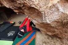 Bouldering in Hueco Tanks on 01/02/2019 with Blue Lizard Climbing and Yoga

Filename: SRM_20190102_1337220.jpg
Aperture: f/4.5
Shutter Speed: 1/320
Body: Canon EOS-1D Mark II
Lens: Canon EF 16-35mm f/2.8 L