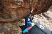 Bouldering in Hueco Tanks on 01/02/2019 with Blue Lizard Climbing and Yoga

Filename: SRM_20190102_1436590.jpg
Aperture: f/5.6
Shutter Speed: 1/320
Body: Canon EOS-1D Mark II
Lens: Canon EF 16-35mm f/2.8 L