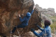 Bouldering in Hueco Tanks on 01/02/2019 with Blue Lizard Climbing and Yoga

Filename: SRM_20190102_1443100.jpg
Aperture: f/5.6
Shutter Speed: 1/320
Body: Canon EOS-1D Mark II
Lens: Canon EF 50mm f/1.8 II