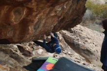 Bouldering in Hueco Tanks on 01/02/2019 with Blue Lizard Climbing and Yoga

Filename: SRM_20190102_1447180.jpg
Aperture: f/6.3
Shutter Speed: 1/320
Body: Canon EOS-1D Mark II
Lens: Canon EF 50mm f/1.8 II