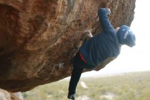 Bouldering in Hueco Tanks on 01/02/2019 with Blue Lizard Climbing and Yoga

Filename: SRM_20190102_1453171.jpg
Aperture: f/3.5
Shutter Speed: 1/400
Body: Canon EOS-1D Mark II
Lens: Canon EF 50mm f/1.8 II