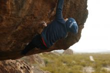 Bouldering in Hueco Tanks on 01/02/2019 with Blue Lizard Climbing and Yoga

Filename: SRM_20190102_1456461.jpg
Aperture: f/3.5
Shutter Speed: 1/400
Body: Canon EOS-1D Mark II
Lens: Canon EF 50mm f/1.8 II