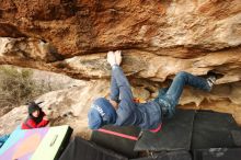 Bouldering in Hueco Tanks on 01/02/2019 with Blue Lizard Climbing and Yoga

Filename: SRM_20190102_1511060.jpg
Aperture: f/6.3
Shutter Speed: 1/250
Body: Canon EOS-1D Mark II
Lens: Canon EF 16-35mm f/2.8 L