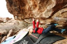 Bouldering in Hueco Tanks on 01/02/2019 with Blue Lizard Climbing and Yoga

Filename: SRM_20190102_1546440.jpg
Aperture: f/5.6
Shutter Speed: 1/320
Body: Canon EOS-1D Mark II
Lens: Canon EF 16-35mm f/2.8 L