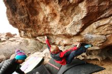 Bouldering in Hueco Tanks on 01/02/2019 with Blue Lizard Climbing and Yoga

Filename: SRM_20190102_1546470.jpg
Aperture: f/5.6
Shutter Speed: 1/320
Body: Canon EOS-1D Mark II
Lens: Canon EF 16-35mm f/2.8 L