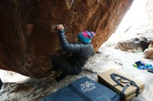 Bouldering in Hueco Tanks on 01/02/2019 with Blue Lizard Climbing and Yoga

Filename: SRM_20190102_1552050.jpg
Aperture: f/3.5
Shutter Speed: 1/250
Body: Canon EOS-1D Mark II
Lens: Canon EF 16-35mm f/2.8 L