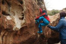 Bouldering in Hueco Tanks on 01/02/2019 with Blue Lizard Climbing and Yoga

Filename: SRM_20190102_1654400.jpg
Aperture: f/4.0
Shutter Speed: 1/320
Body: Canon EOS-1D Mark II
Lens: Canon EF 50mm f/1.8 II