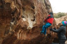 Bouldering in Hueco Tanks on 01/02/2019 with Blue Lizard Climbing and Yoga

Filename: SRM_20190102_1656480.jpg
Aperture: f/3.5
Shutter Speed: 1/320
Body: Canon EOS-1D Mark II
Lens: Canon EF 50mm f/1.8 II