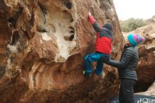 Bouldering in Hueco Tanks on 01/02/2019 with Blue Lizard Climbing and Yoga

Filename: SRM_20190102_1658250.jpg
Aperture: f/3.2
Shutter Speed: 1/320
Body: Canon EOS-1D Mark II
Lens: Canon EF 50mm f/1.8 II