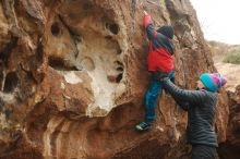 Bouldering in Hueco Tanks on 01/02/2019 with Blue Lizard Climbing and Yoga

Filename: SRM_20190102_1658360.jpg
Aperture: f/3.2
Shutter Speed: 1/320
Body: Canon EOS-1D Mark II
Lens: Canon EF 50mm f/1.8 II