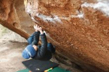 Bouldering in Hueco Tanks on 01/02/2019 with Blue Lizard Climbing and Yoga

Filename: SRM_20190102_1703560.jpg
Aperture: f/2.8
Shutter Speed: 1/200
Body: Canon EOS-1D Mark II
Lens: Canon EF 50mm f/1.8 II
