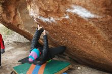 Bouldering in Hueco Tanks on 01/02/2019 with Blue Lizard Climbing and Yoga

Filename: SRM_20190102_1710160.jpg
Aperture: f/2.2
Shutter Speed: 1/250
Body: Canon EOS-1D Mark II
Lens: Canon EF 50mm f/1.8 II