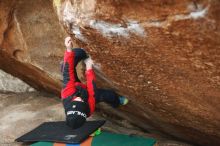 Bouldering in Hueco Tanks on 01/02/2019 with Blue Lizard Climbing and Yoga

Filename: SRM_20190102_1710440.jpg
Aperture: f/2.2
Shutter Speed: 1/250
Body: Canon EOS-1D Mark II
Lens: Canon EF 50mm f/1.8 II