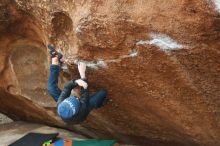 Bouldering in Hueco Tanks on 01/02/2019 with Blue Lizard Climbing and Yoga

Filename: SRM_20190102_1711590.jpg
Aperture: f/2.8
Shutter Speed: 1/250
Body: Canon EOS-1D Mark II
Lens: Canon EF 50mm f/1.8 II