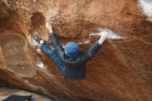 Bouldering in Hueco Tanks on 01/02/2019 with Blue Lizard Climbing and Yoga

Filename: SRM_20190102_1712130.jpg
Aperture: f/2.8
Shutter Speed: 1/250
Body: Canon EOS-1D Mark II
Lens: Canon EF 50mm f/1.8 II