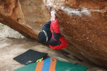 Bouldering in Hueco Tanks on 01/02/2019 with Blue Lizard Climbing and Yoga

Filename: SRM_20190102_1712450.jpg
Aperture: f/2.5
Shutter Speed: 1/250
Body: Canon EOS-1D Mark II
Lens: Canon EF 50mm f/1.8 II